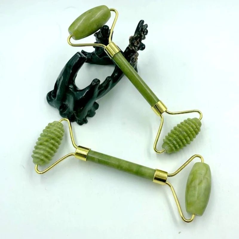 3 Piece Natural Jade Roller Set - The Jasabi Company