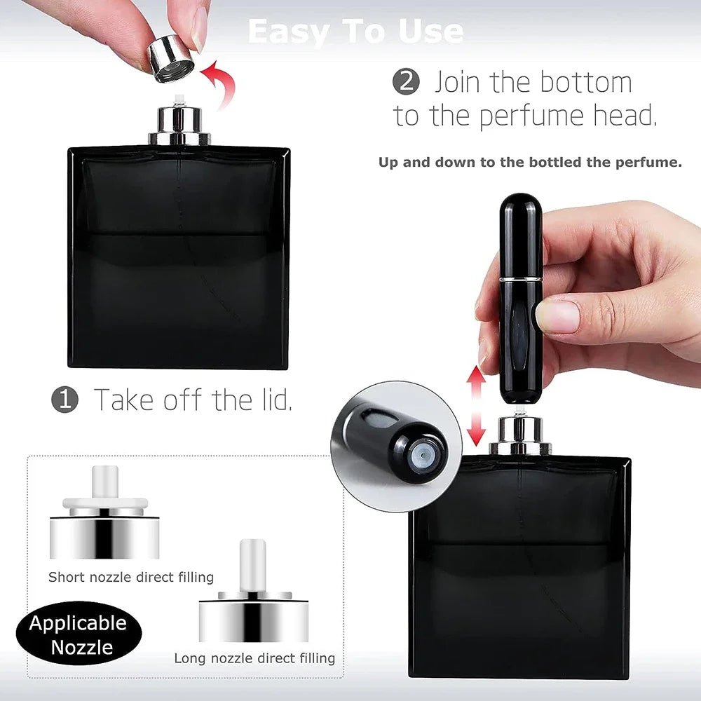6 pc Portable Travel Atomiser Set - The Jasabi Company
