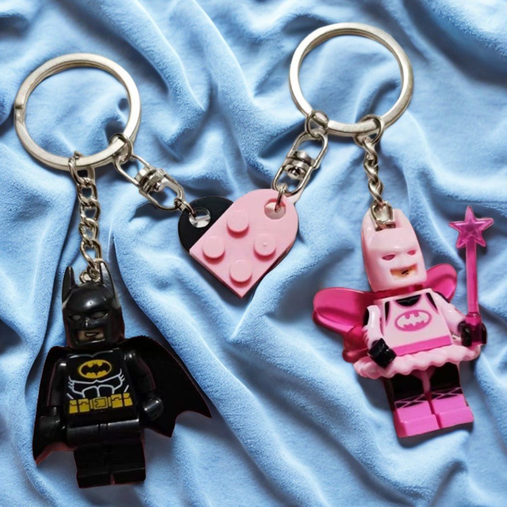Lego Love Heart Keychain With Minifigures - The Jasabi Company