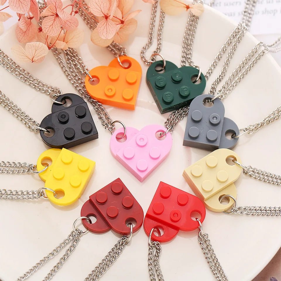 Lego Love Heart Necklace - The Jasabi Company