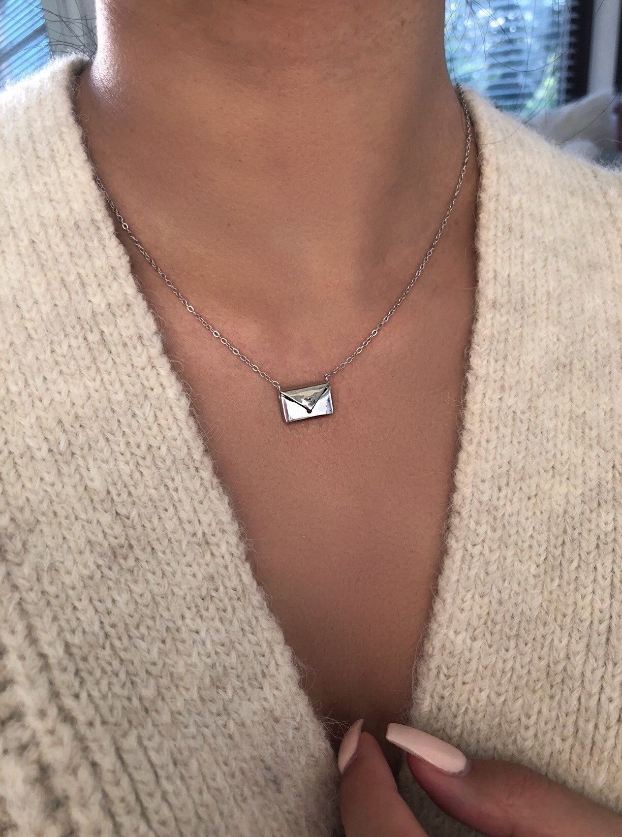 Love You Sterling Silver Pendant Necklace - The Jasabi Company