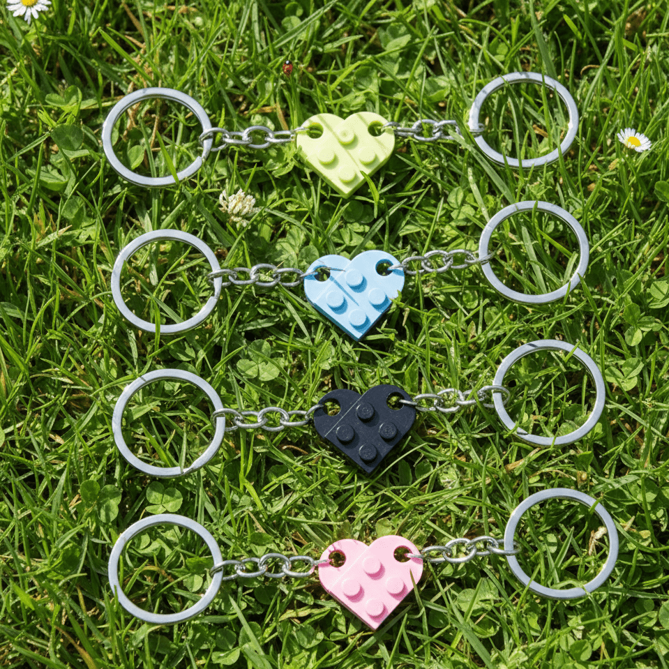 Lego Love Heart KeyChain - The Jasabi Company
