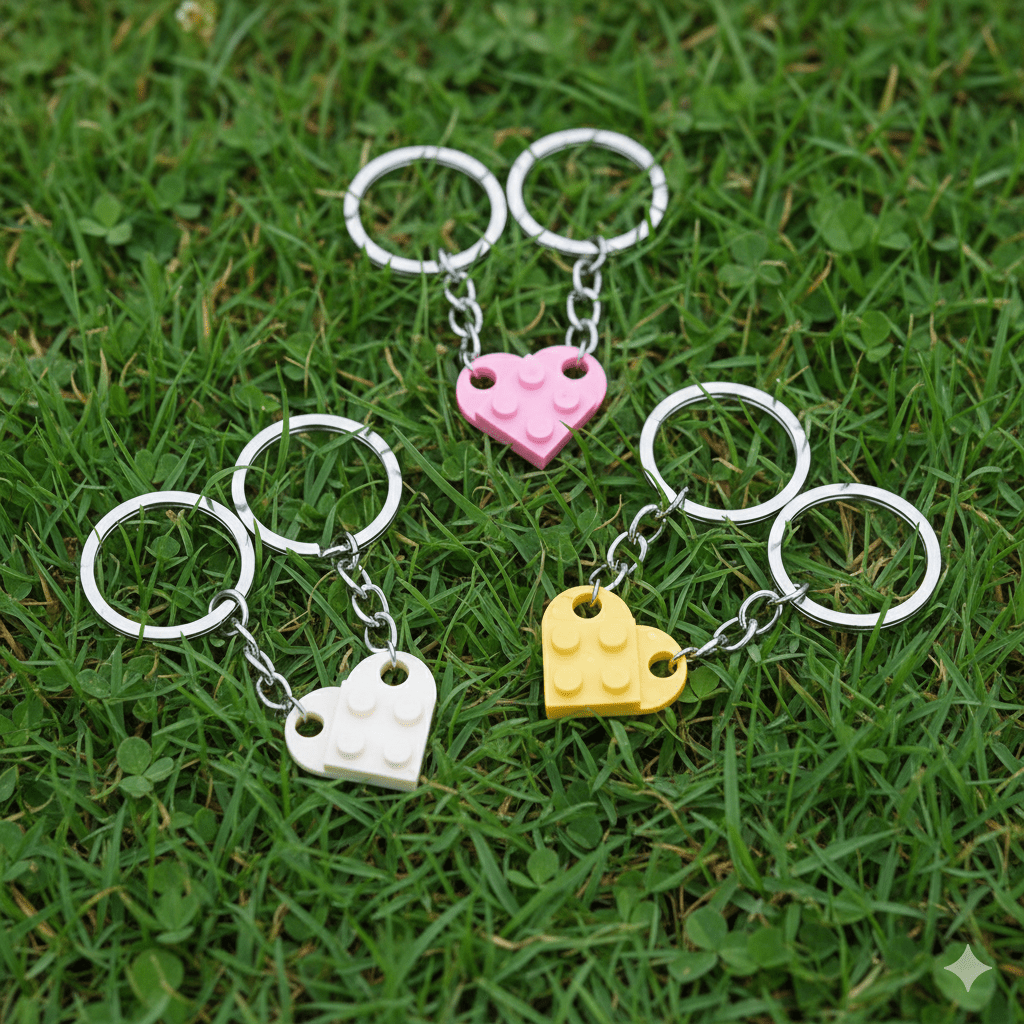 Lego Love Heart KeyChain - The Jasabi Company
