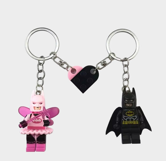 Lego Love Heart Keychain With Minifigures - The Jasabi Company