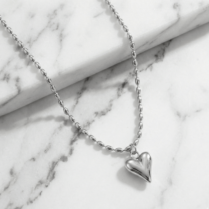 Puff Heart Pendant Necklace - The Jasabi Company