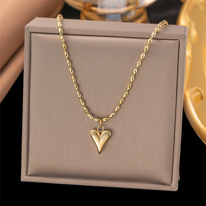 Puff Heart Pendant Necklace - The Jasabi Company