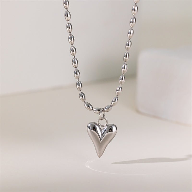 Puff Heart Pendant Necklace - The Jasabi Company