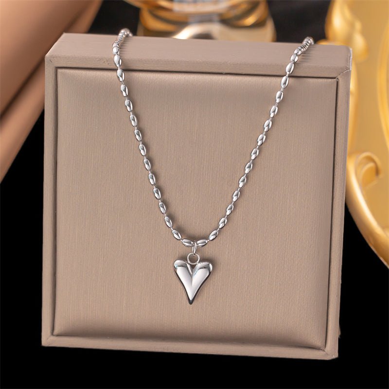 Puff Heart Pendant Necklace - The Jasabi Company