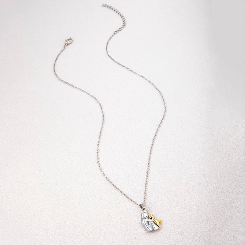 Woman & Puppy Pendant Necklace - The Jasabi Company